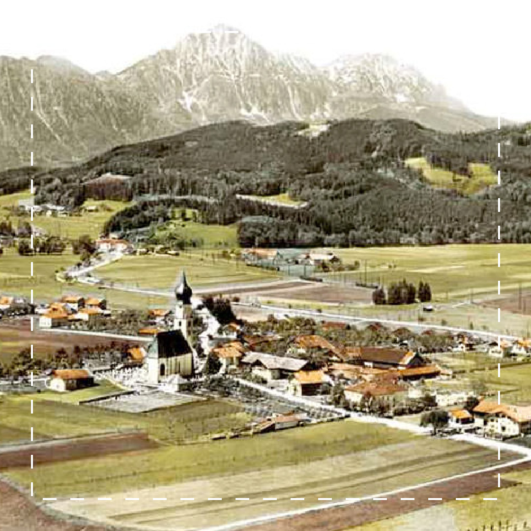 Alte Luftaufnahme Feldkirchen