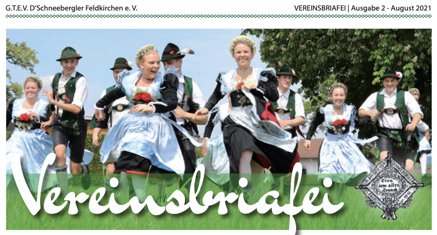 Titelbild Vereinsbrief Trachtenverein